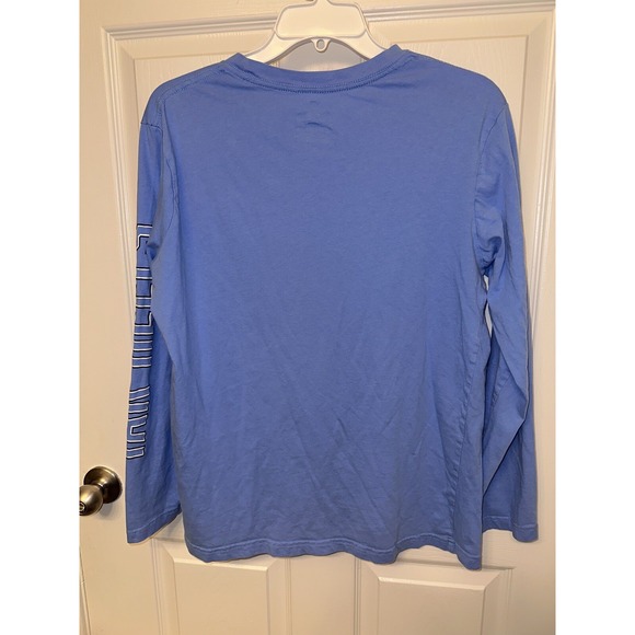 UNC Tar Heels Fanatics Long Sleeve Logo T-Shirt Carolina Blue Basketball - Large - Picture 3 of 4